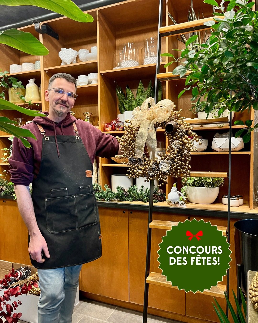 🎁Concours des fêtes🎁

Courez la chance de gagner une couronne décorative naturelle faite à la main! ✨

Pour participer :

✍️ Laissez-nous un avis sur Google ou Facebook durant le mois de décembre. Vous serez ensuite automatiquement inscrit(e) au tirage!

🍃 À gagner : une magnifique couronne naturelle (le modèle peut varier selon les fleurs et matériaux disponibles au moment du tirage).

📅 Tirage : 20 décembre 2025
🔗Pour nous laisser un avis Google, cliquez sur le lien en bio!

Merci d’encourager une petite équipe d'artisans passionnés. Bonne chance à toutes et à tous!

#concours #couronnedenoel #concoursnoel #couronnedenoël #couronnedefleurs #fleuristemontreal