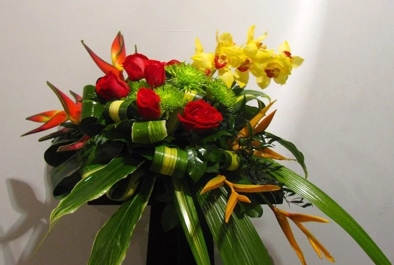 BIRD ORCHIDS IN LOVE ARRANGEMENT